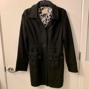 Nordstrom Tulle BP fitted Black Peacoat